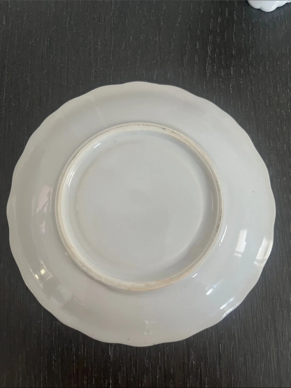 Vintage Floral Porcelain Teacup and Saucer - White with Pink Rose Accents